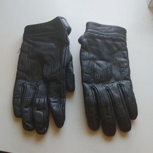 Womens leather warmer weather riding gloves